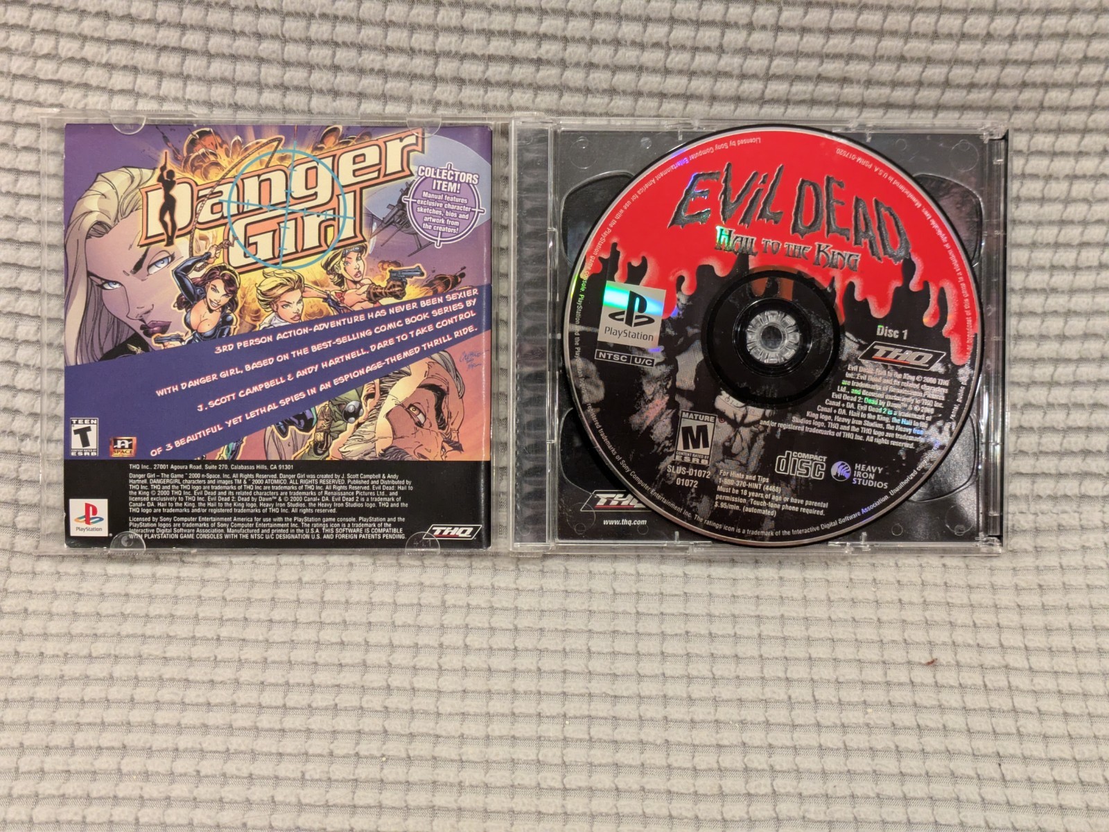 Evil Dead Hail to the King Sony PlayStation PS1 Video Game CIB Survival Horror