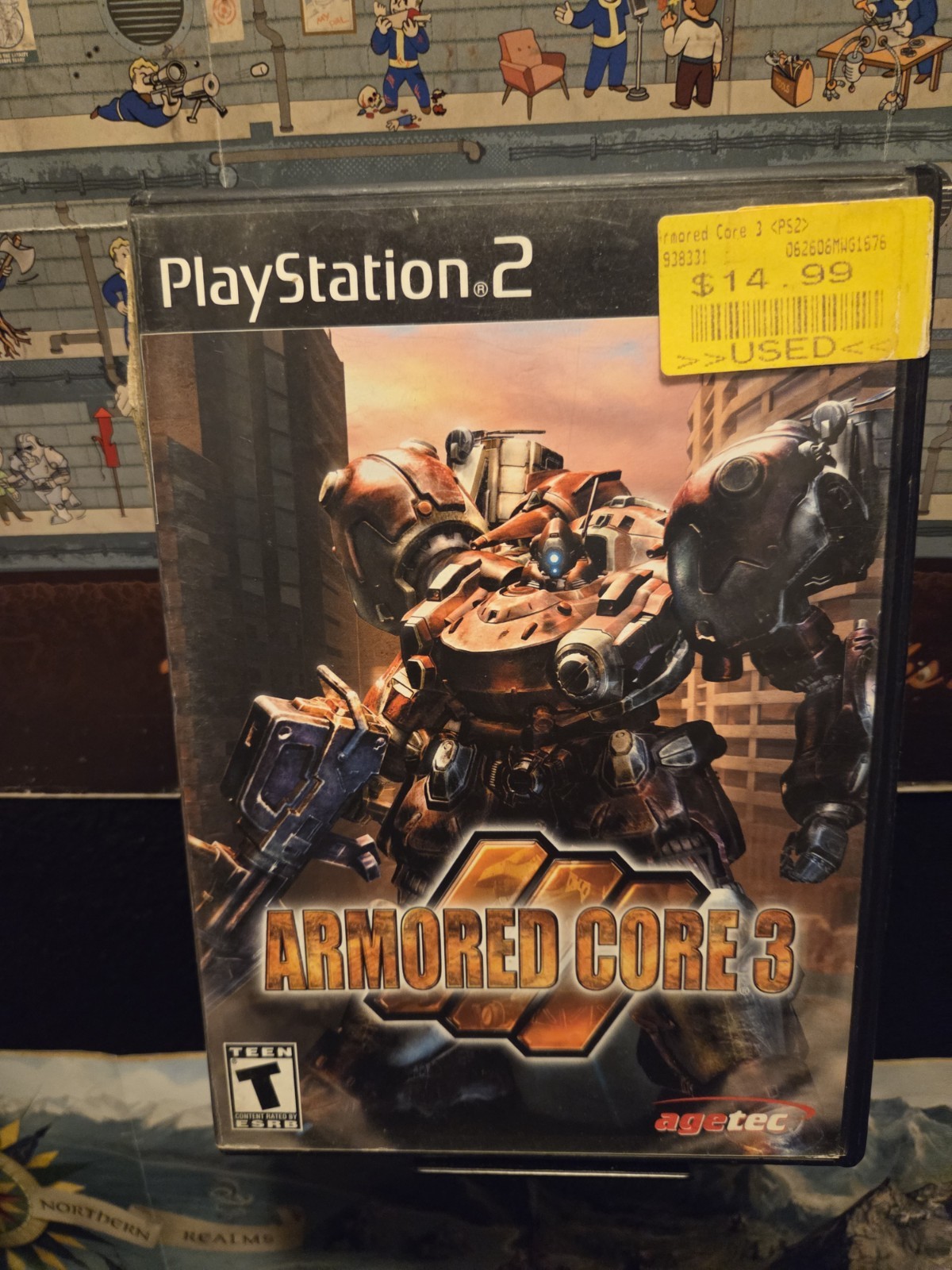 ps2 game Armored Core 3 with Manual and Disc Tested PlayStation