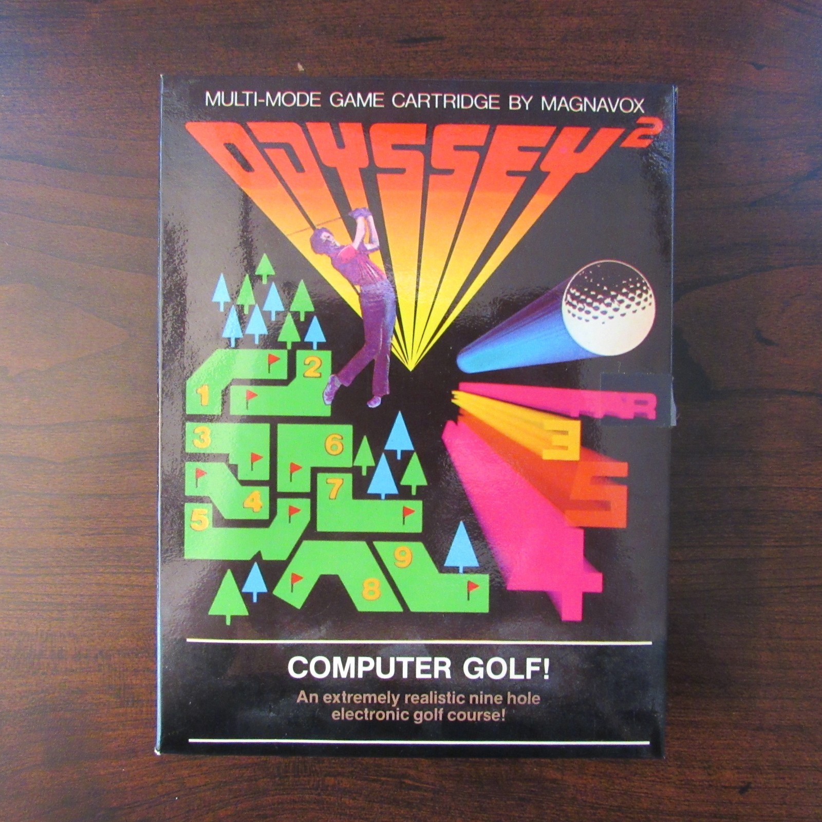 Odyssey 2 Computer Golf 1978 Complete In Box with Manual Tested Working
