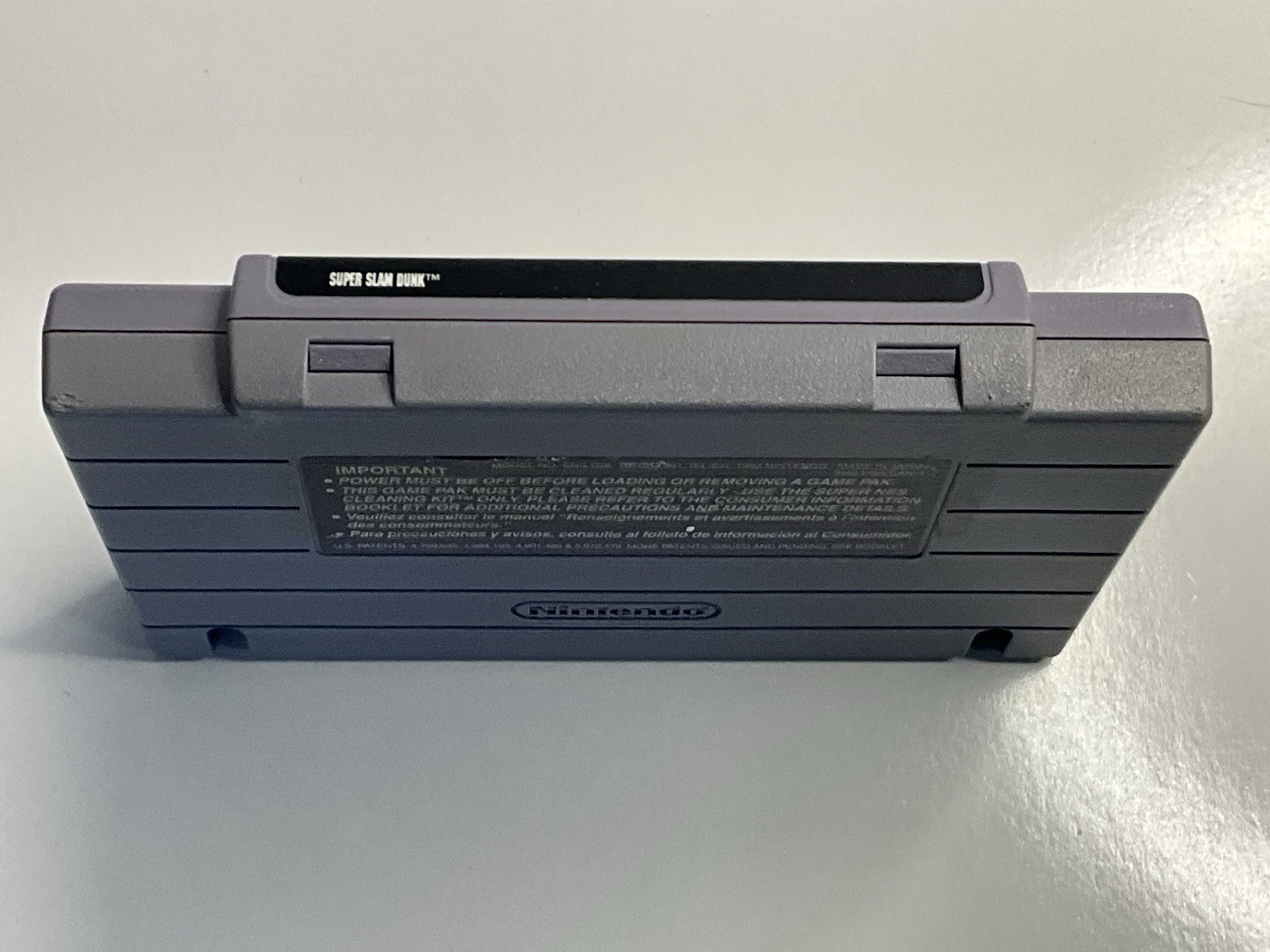 SNES Super Slam Dunk Super Nintendo Cartridge Tested Working
