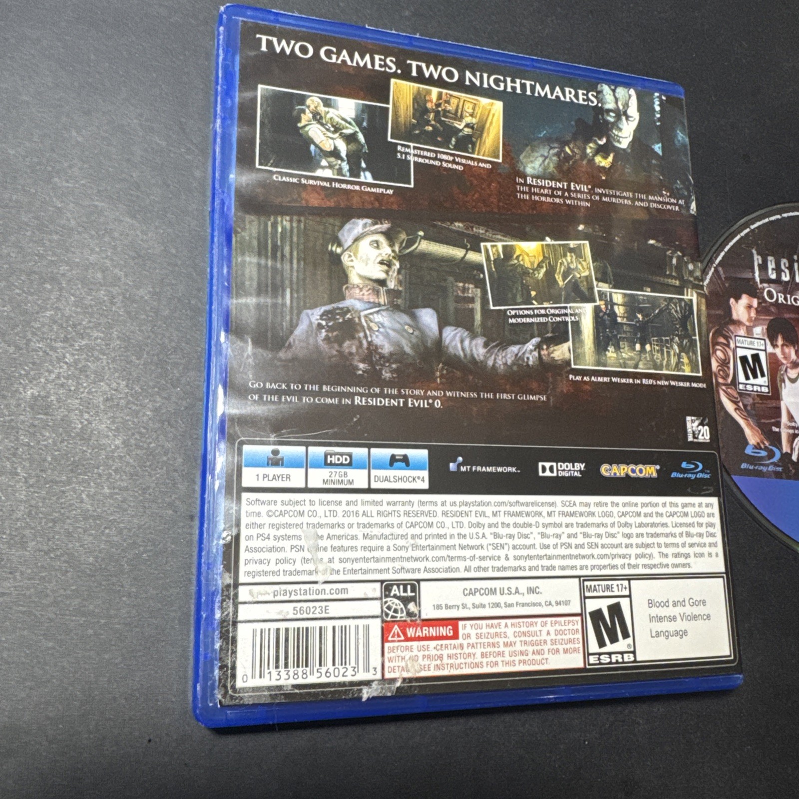 Resident Evil Origins Collection (PlayStation 4, 2016)