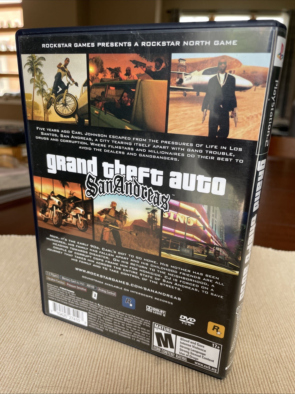 Grand Theft Auto: San Andreas (Sony PlayStation 2, 2004) GTA PS2