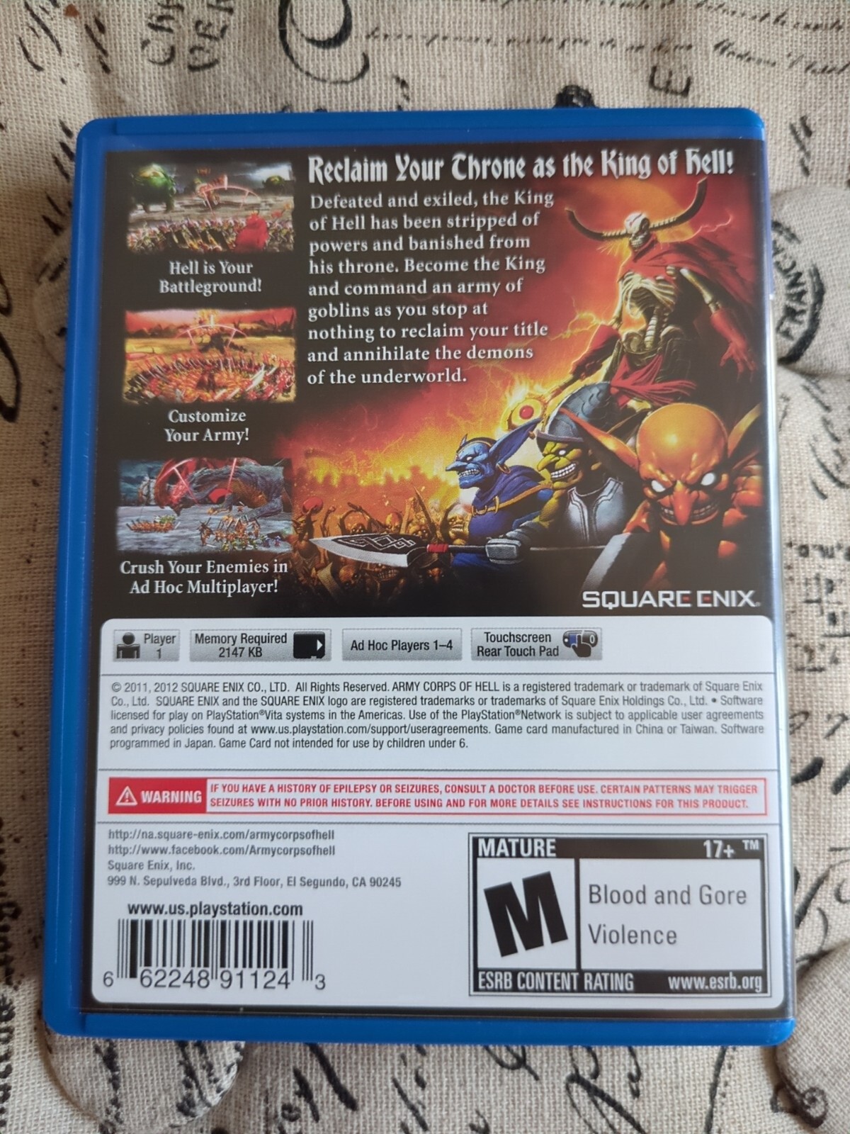 Army Corps of Hell (Sony PlayStation Vita, 2012)