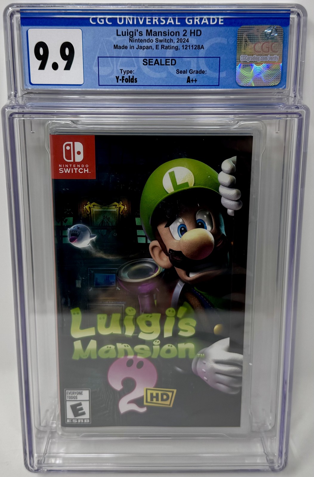 CGC Graded Luigi’s Mansion 2 HD NEW Nintendo Switch (1019818004, 9.9 A++)