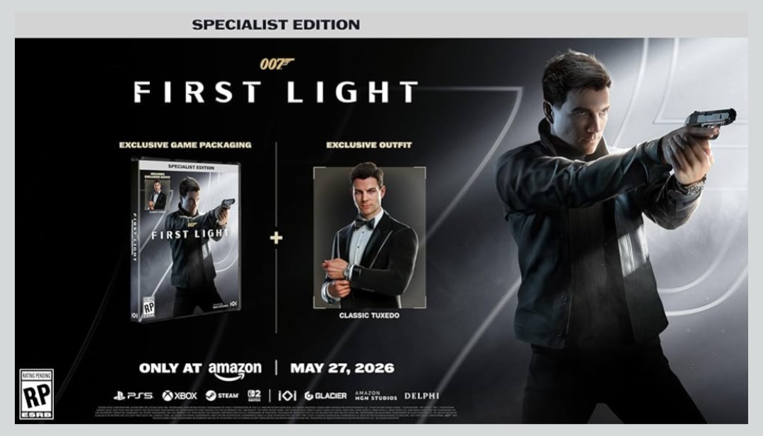 007 First Light Specialist Edition PlayStation 5 PS5 Sealed SHIPS TODAY