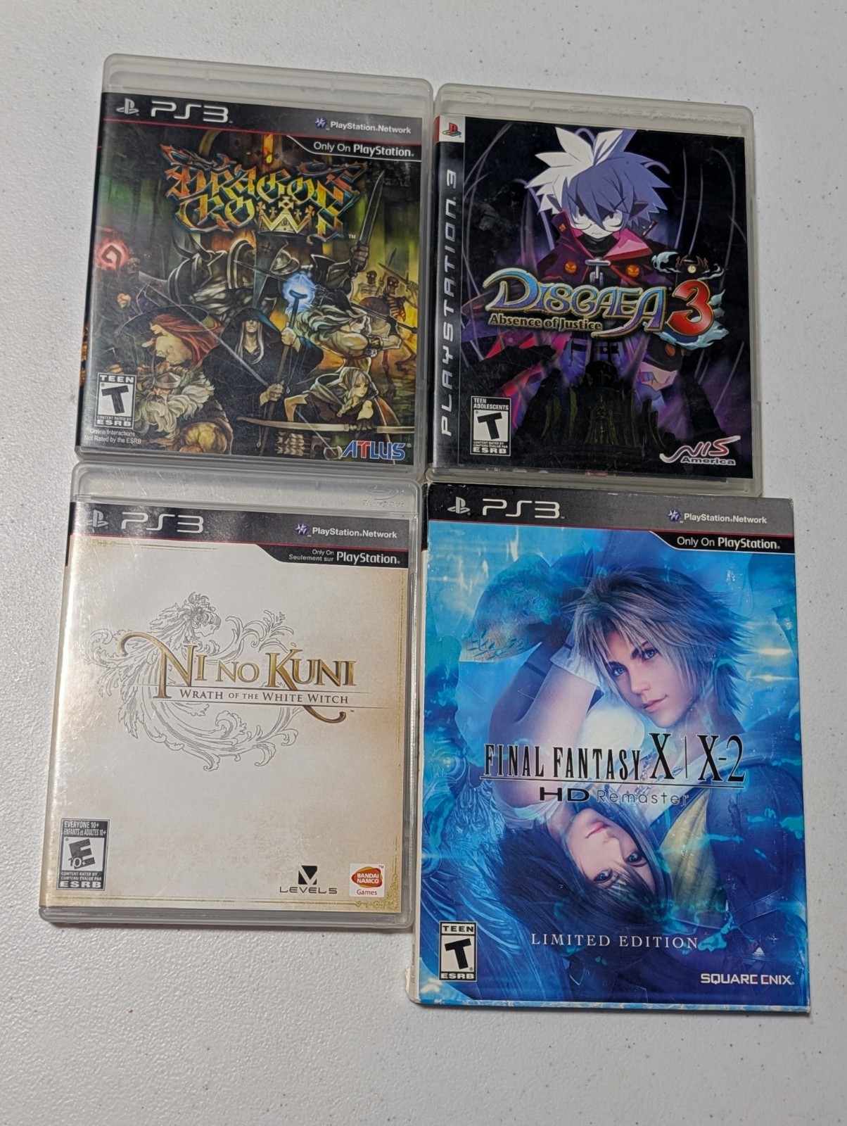 PlayStation 3 Games Dragon’s Crown, Disgaea 3, Ni no Kuni & Final Fantasy X/X-2