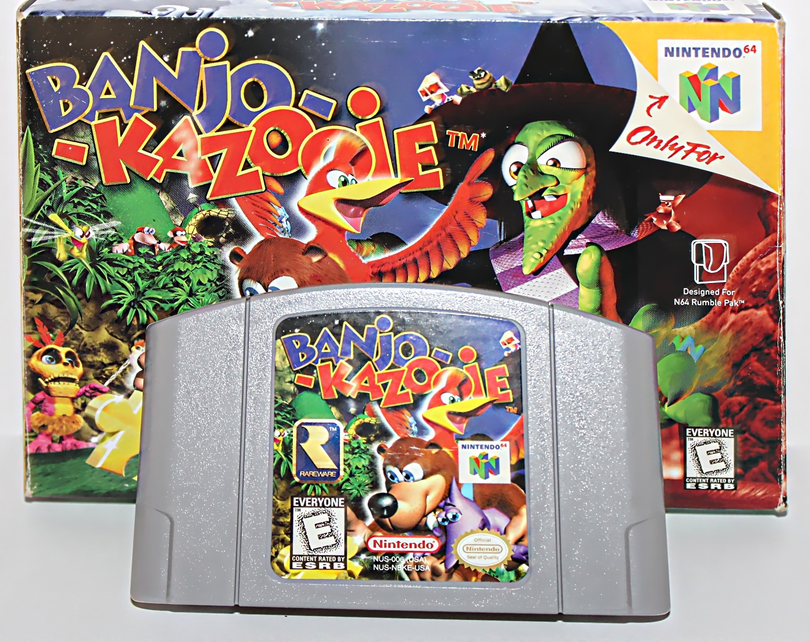 Banjo-Kazooie Nintendo 64 1998 Tested, Working In Box With Manual, See Condition