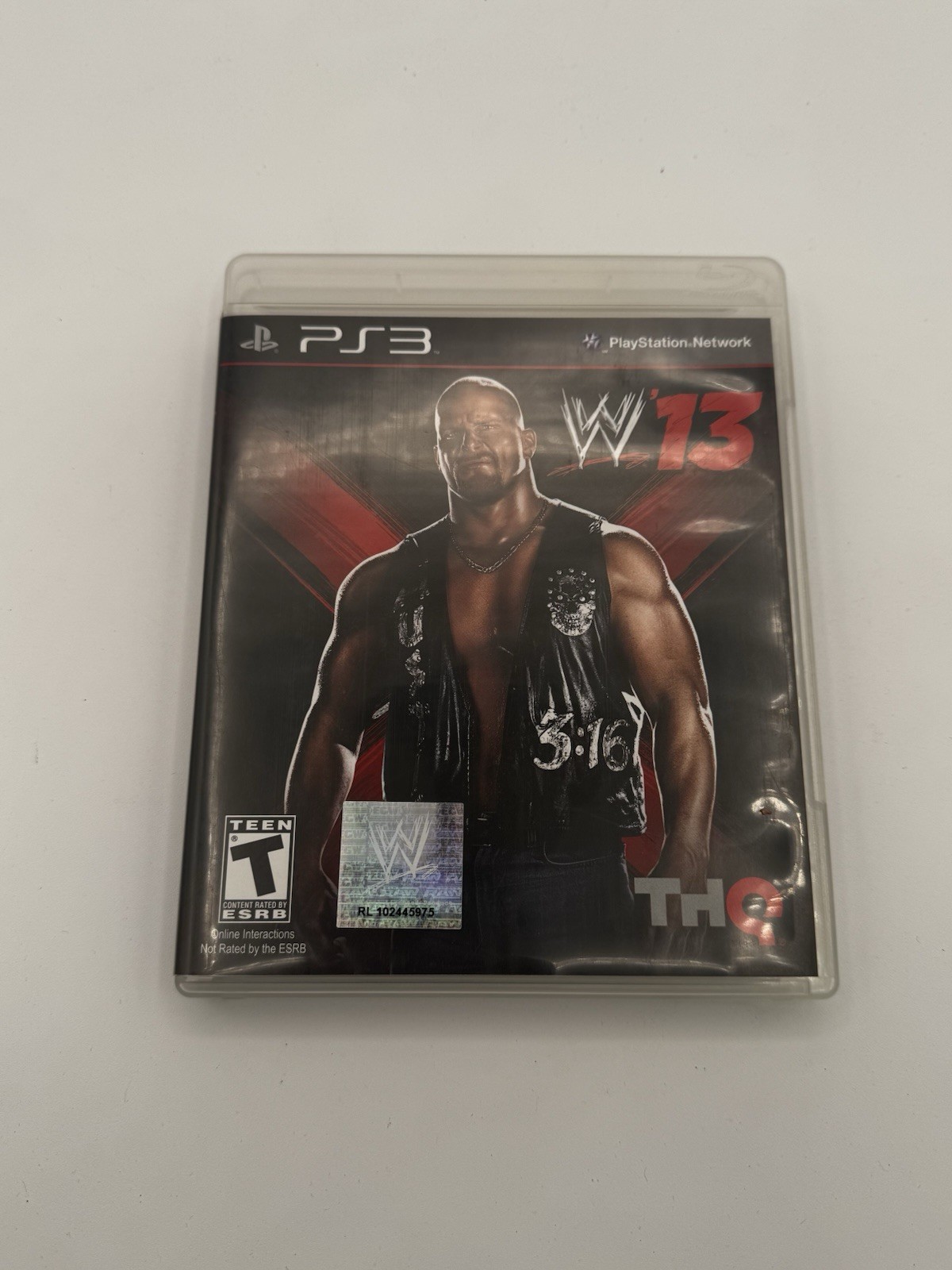 WWE 13 AUSTIN 3:16 EDITION PS3 PLAYSTATION 3 STONE COLD Photo Insert RARE CIB