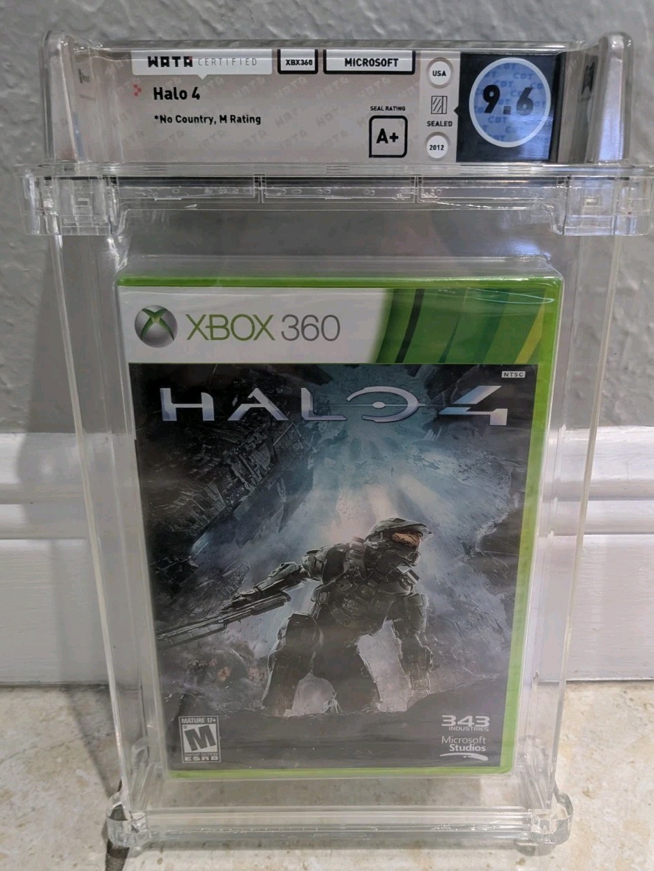 Halo 4 Xbox 360 New Sealed First Print Graded WATA 9.6 A+