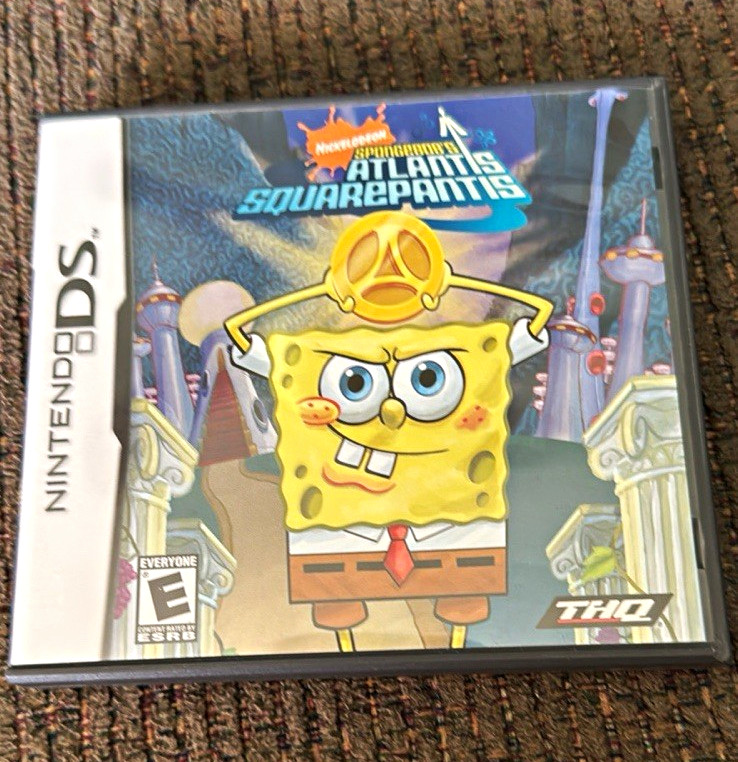 THQ SpongeBob’s Atlantis SquarePantis Nintendo DS w/ Manual E 2007 NTSC-U/C