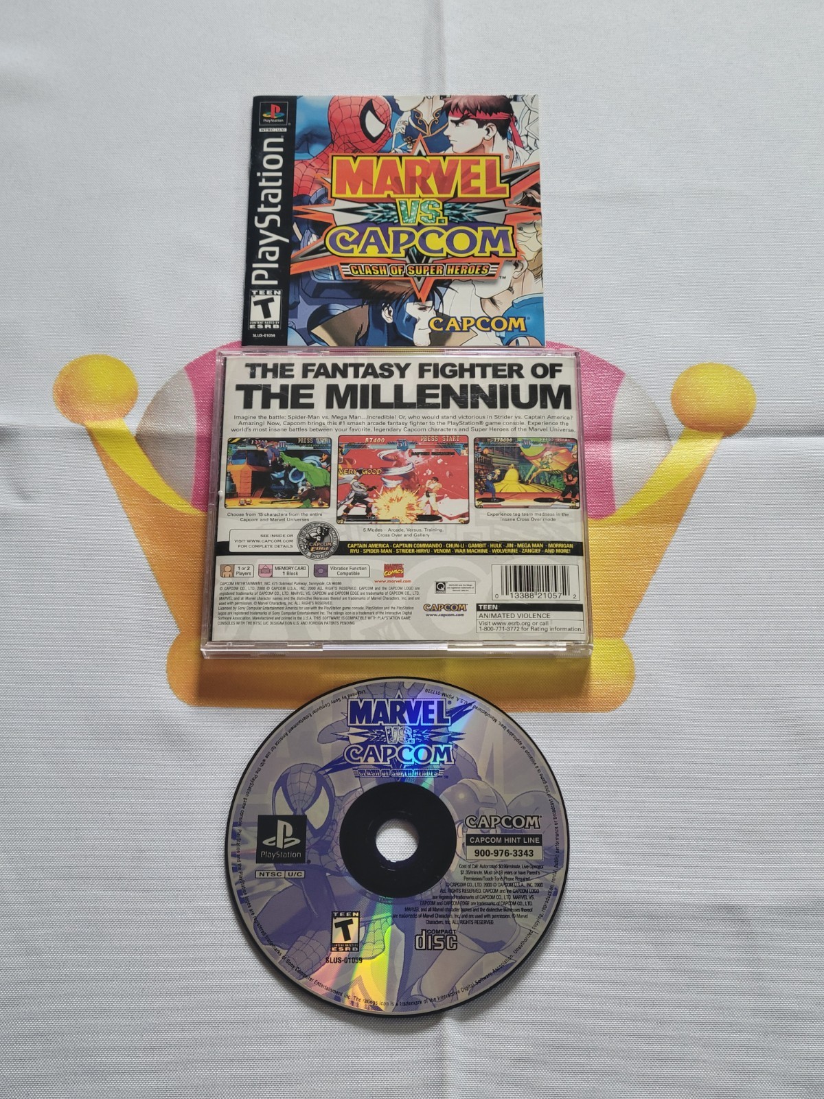 Marvel vs. Capcom: Clash of Super Heroes PlayStation 1 PS1 Complete CIB READ