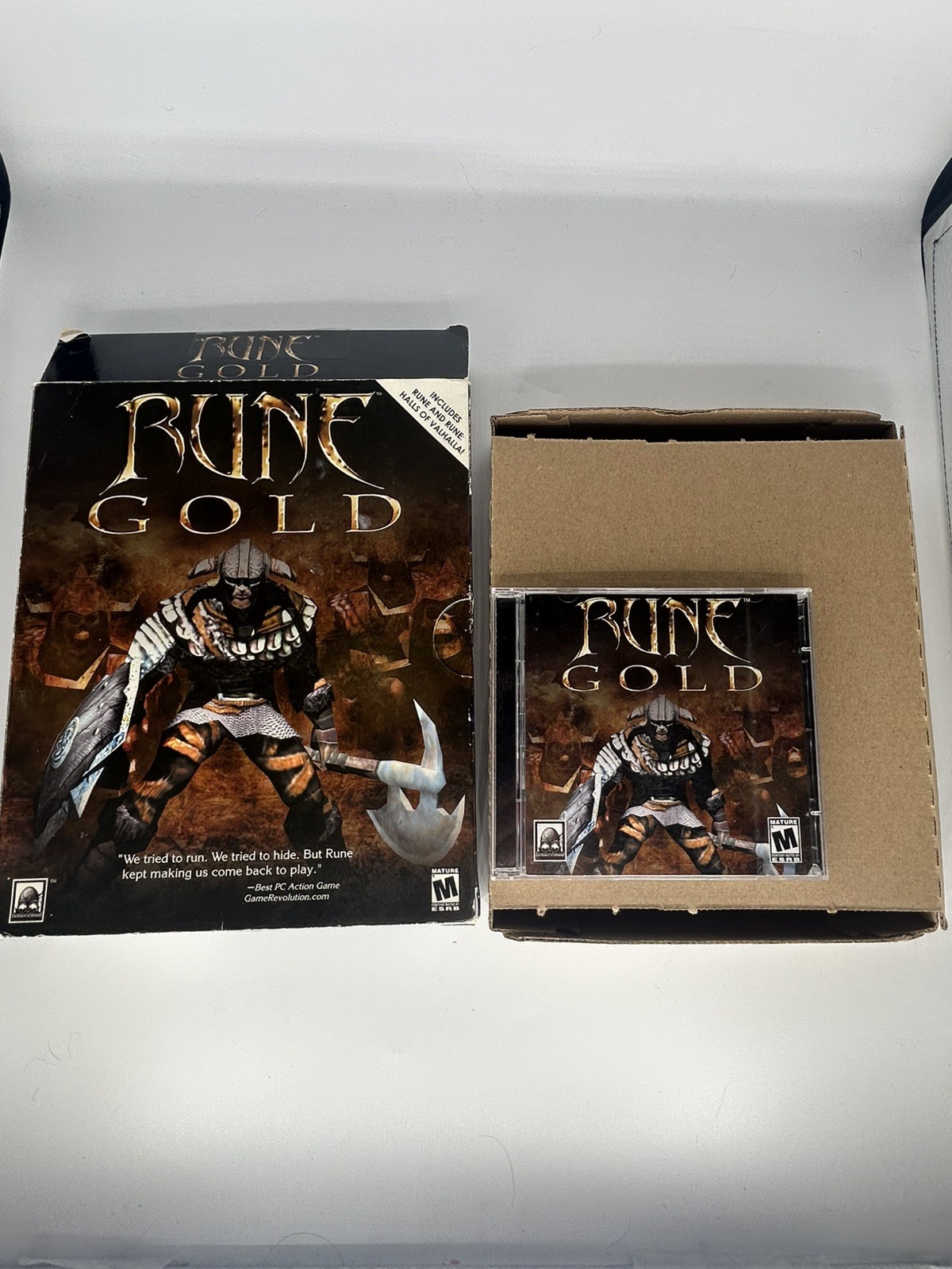 Rune Gold PC (2001) Big Box missing Manuel