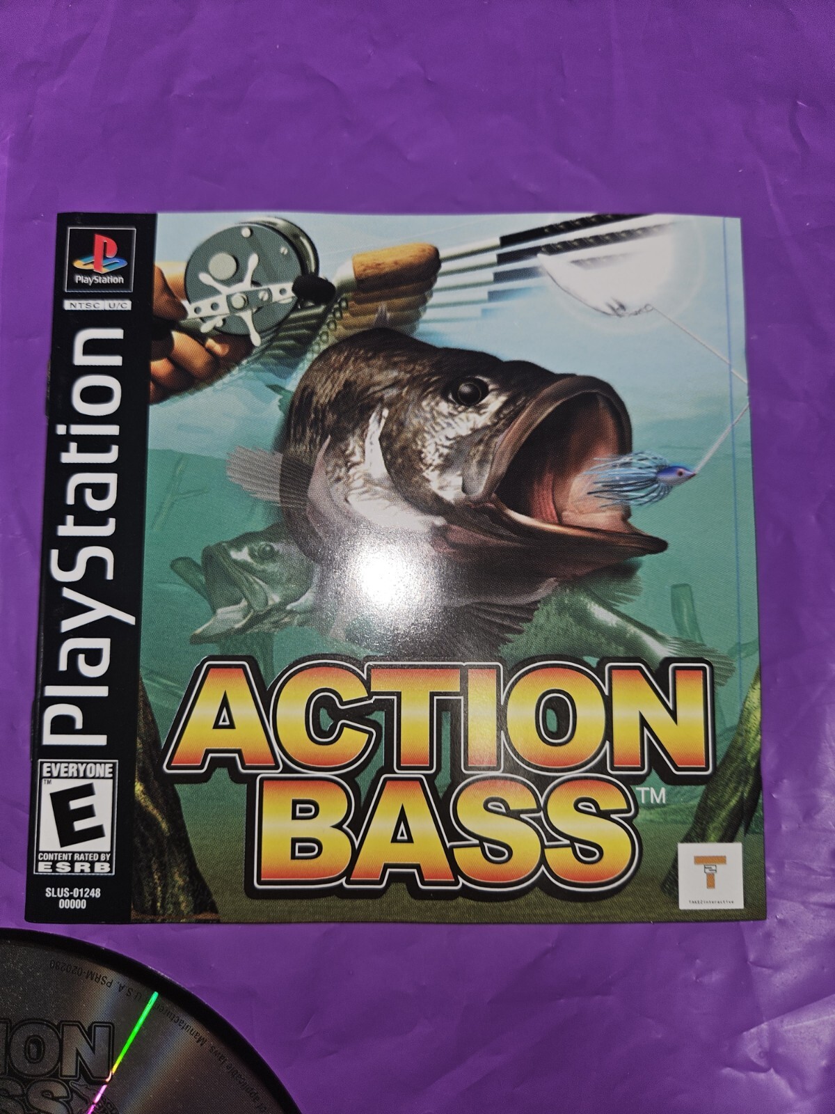 Action Bass (Sony PlayStation 1/PS1, 2000) COMPLETE! Tested