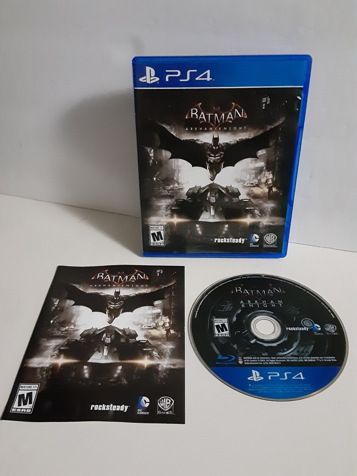Batman Arkham Knight Sony PlayStation 4 2015 Rocksteady PS4 Complete Tested