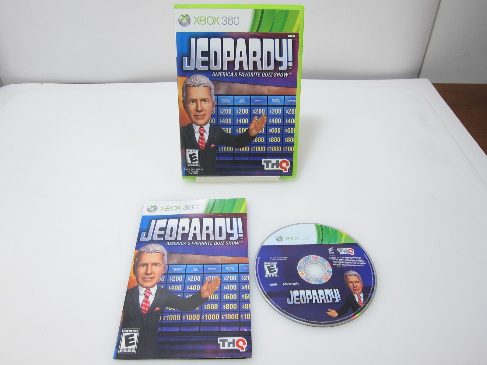 Jeopardy (Microsoft Xbox 360, 2012) Complete CIB w/Manual – CLEAN DISC VGC!