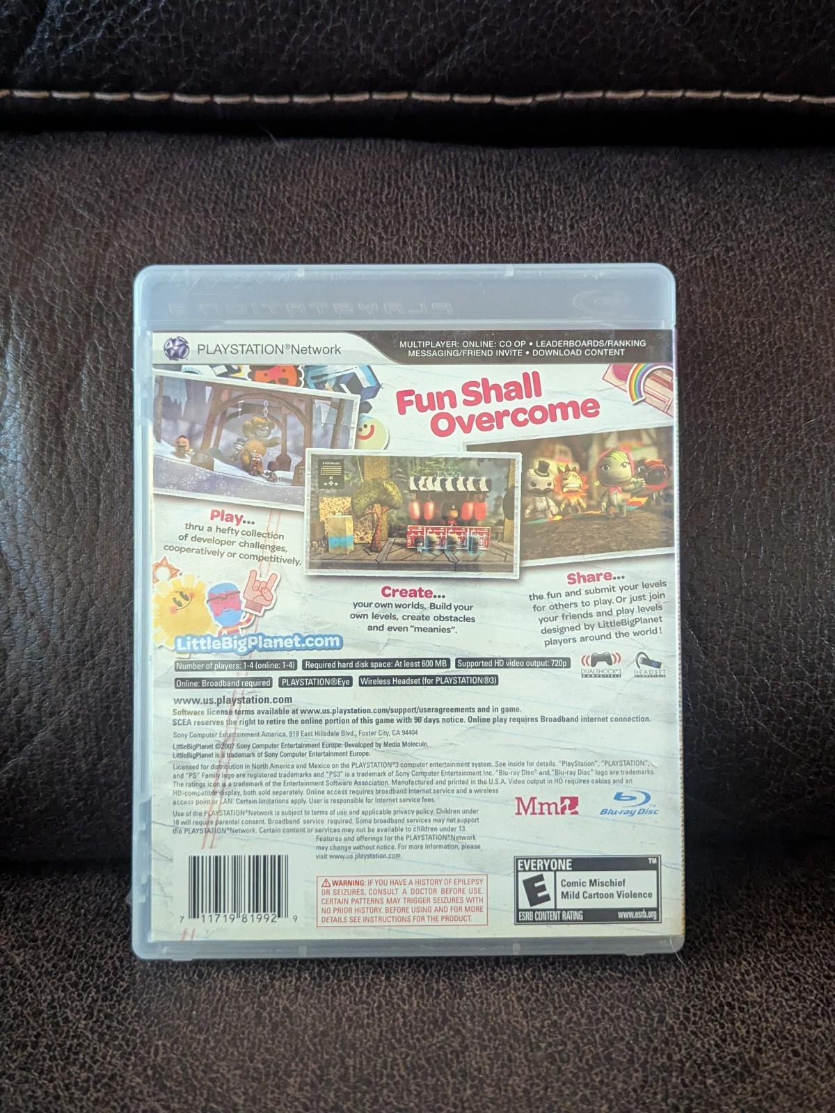 Little Big Planet – Sony PlayStation 3 *No Manual*