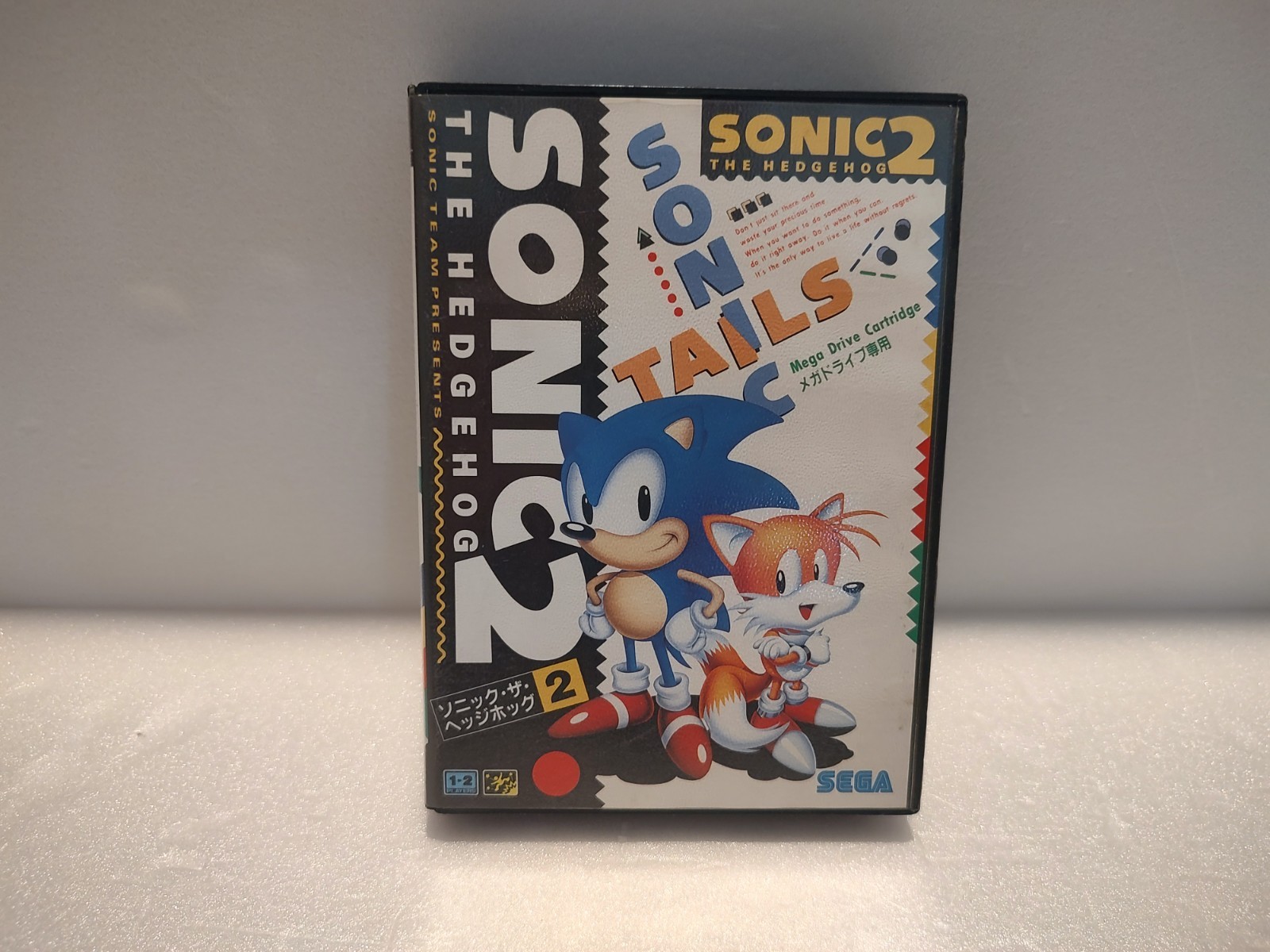 Sonic the Hedgehog 2 MegaDrive MD SEGA Japan Import US Seller