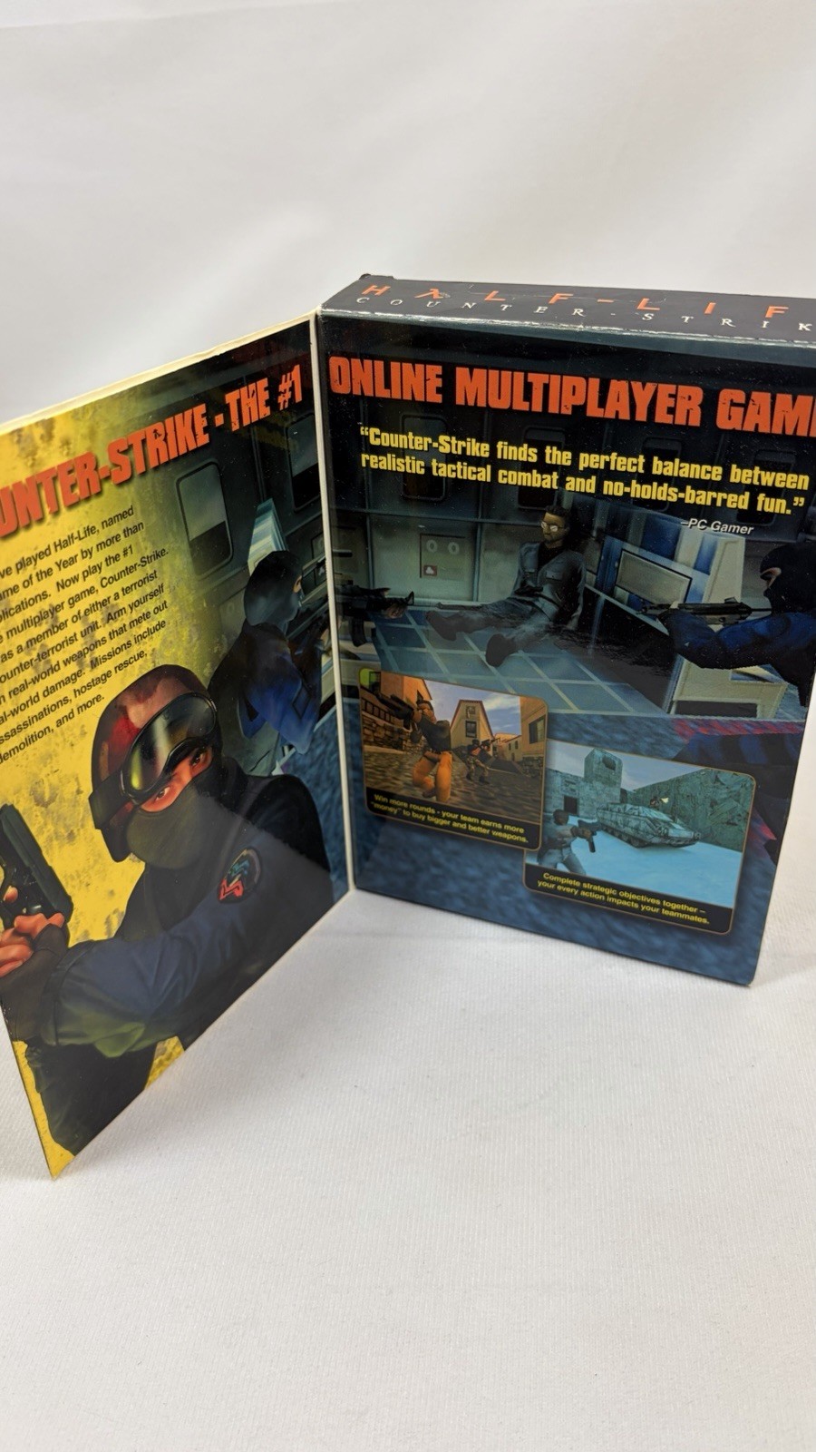 Half-Life Counter Strike 2002 PC Game Disc & Manual Sierra CIB Untested AS-IS