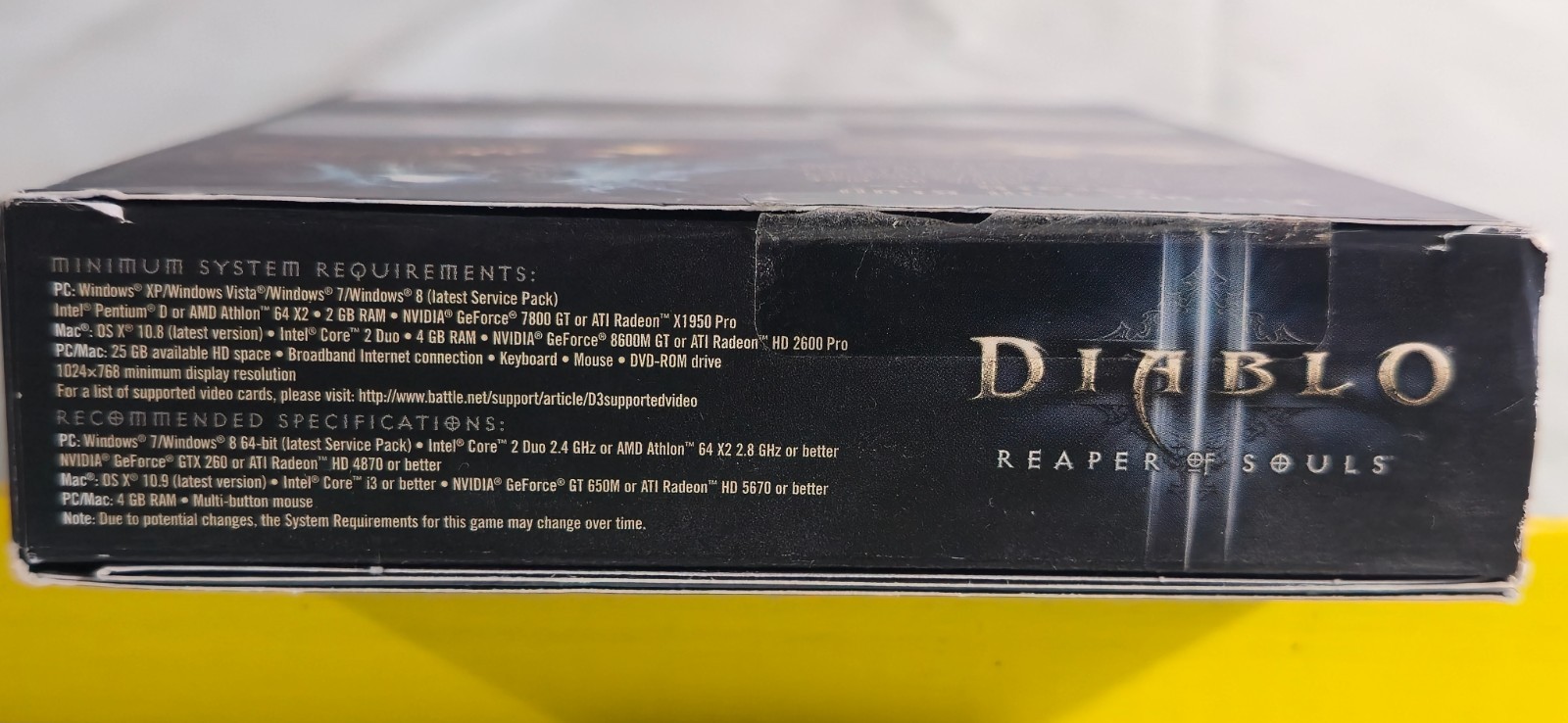 Diablo 3 Reaper Of Souls Expansion Set (PC, Microsoft PC) Game CIB