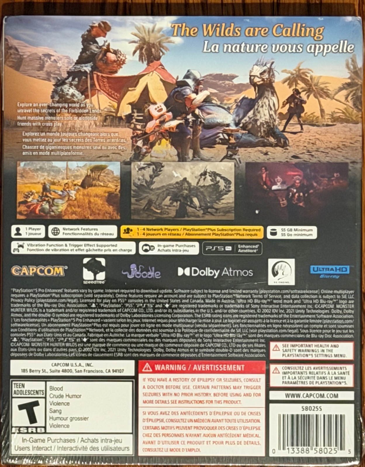 NEW Monster Hunter Wilds Steelbook Edition (PS5) See Description – 19+4+1