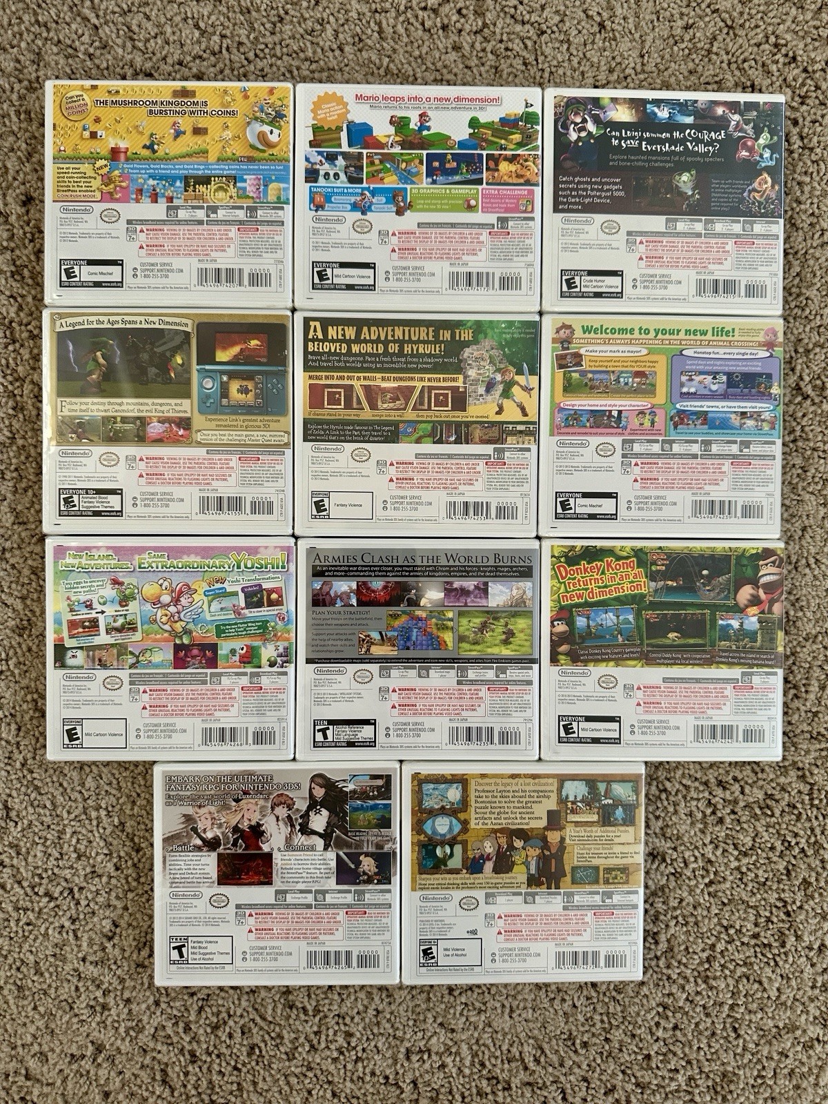 Nintendo 3DS Plays on 2DS Variant Set Mario Zelda Fire Emblem – NO Pokemon X Y