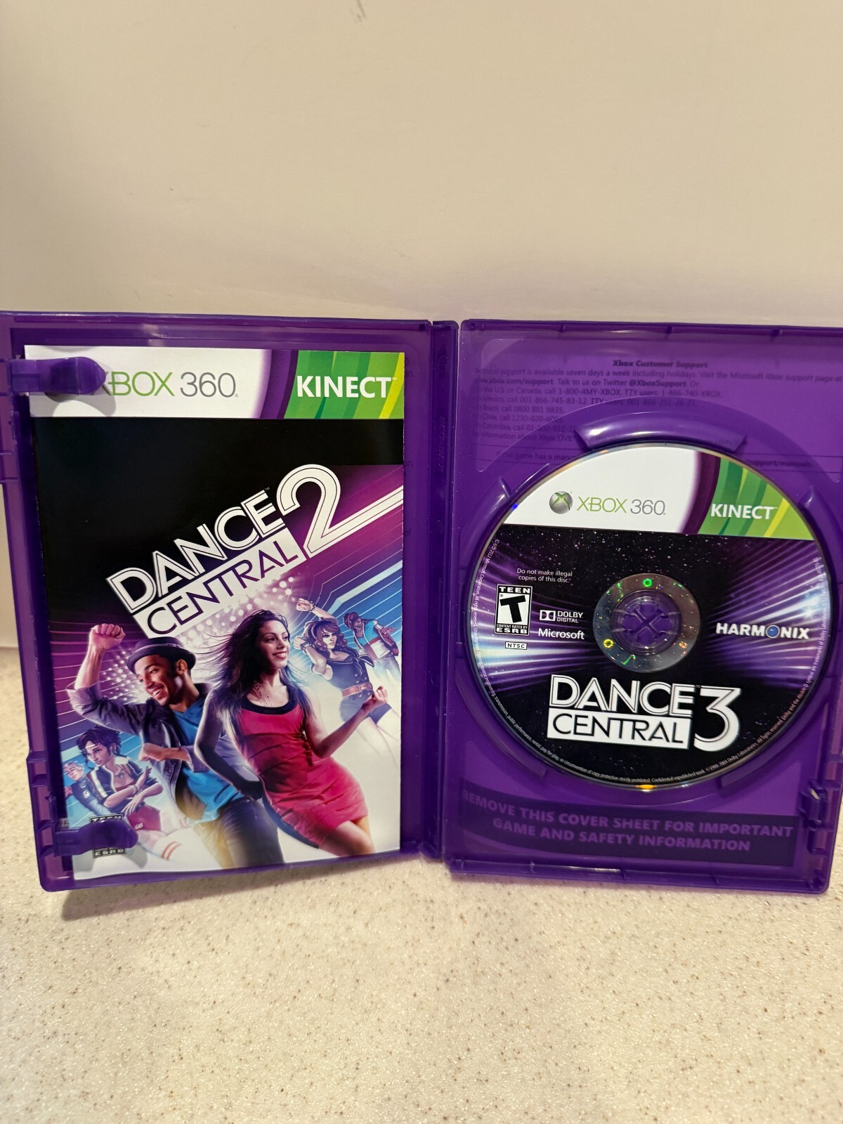 Dance Central 3 (Xbox 360) Complete in box with Manual Kinect