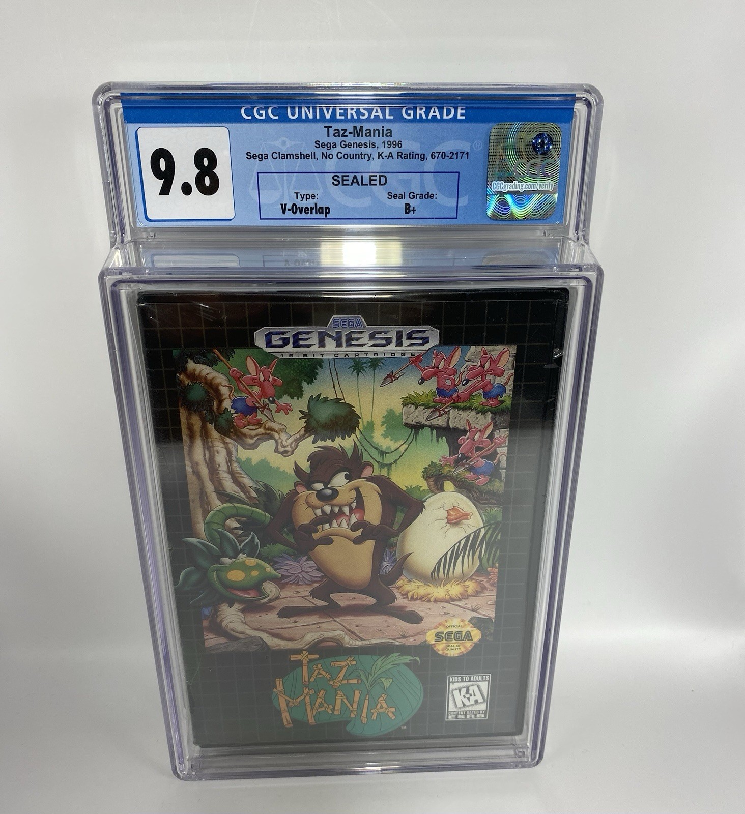 Taz-Mania (Sega Genesis, 1992) CGC 9.8B+ SEALED