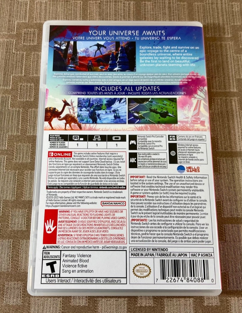 No Man’s Sky – Nintendo Switch – CiB – Very Good Condition