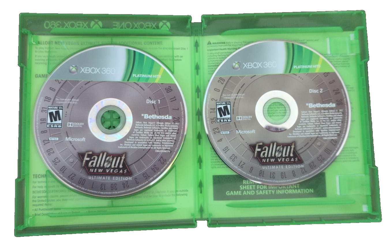 Fallout New Vegas Ultimate Edition Xbox One Xbox 360 CIB All DLC