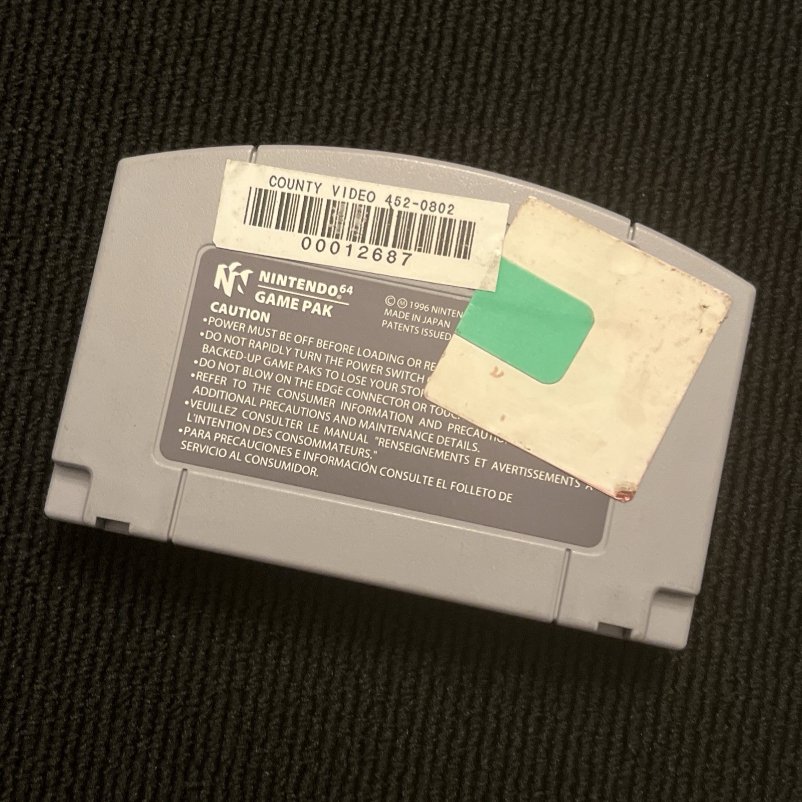 Doom 64 Nintendo 64 N64 Authentic OEM Cartridge – Tested! Working!