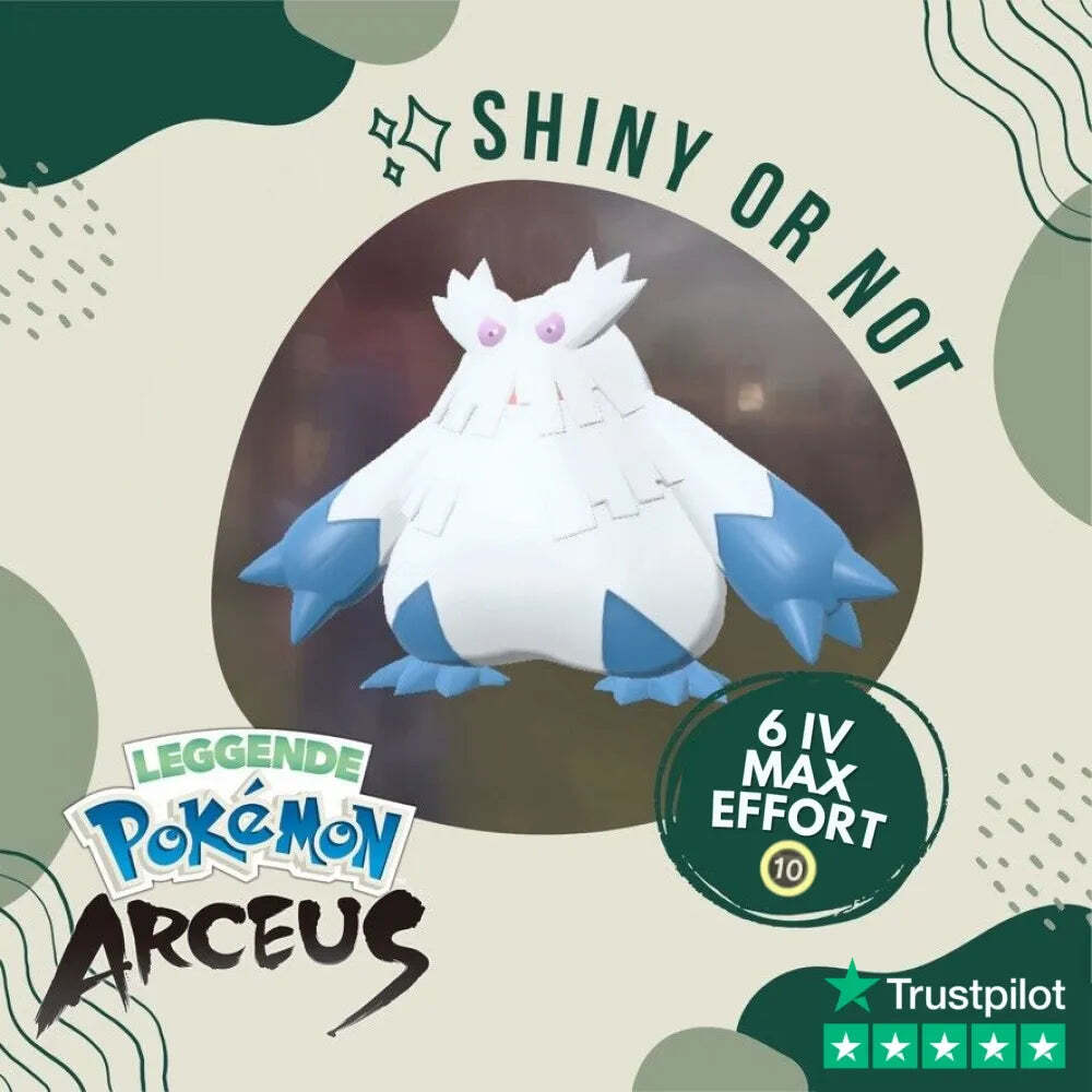 Abomasnow Shiny ✨ Legends Pokémon Arceus 6 IV Max Effort Alpha Leggende Custom