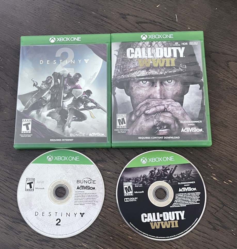 Call of Duty World War II & Destiny – Xbox One 2 Game Bundle