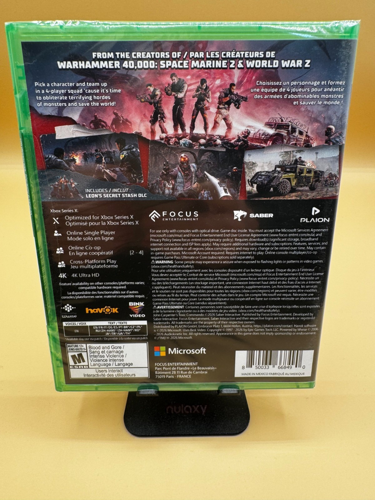 John Carpenter’s Toxic Commando (SEALED) – Microsoft Xbox Series X|S