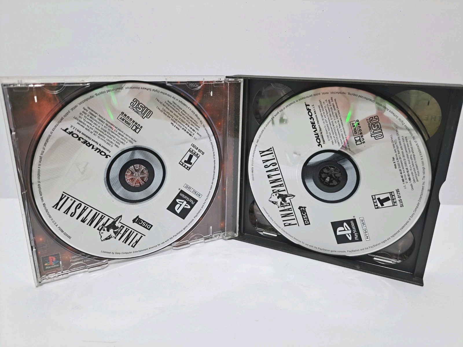 Squaresoft Final Fantasy IX Sony PlayStation 1 Manual 3 Discs Only
