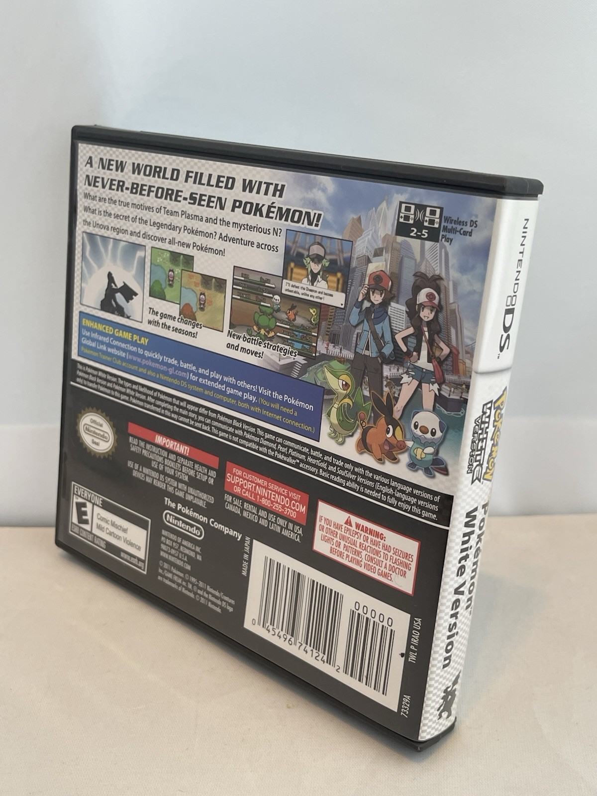 Pokemon White Version 1 AUTHENTIC GENUINE Nintendo DS 3DS XL NEAR COMPLETE CIB