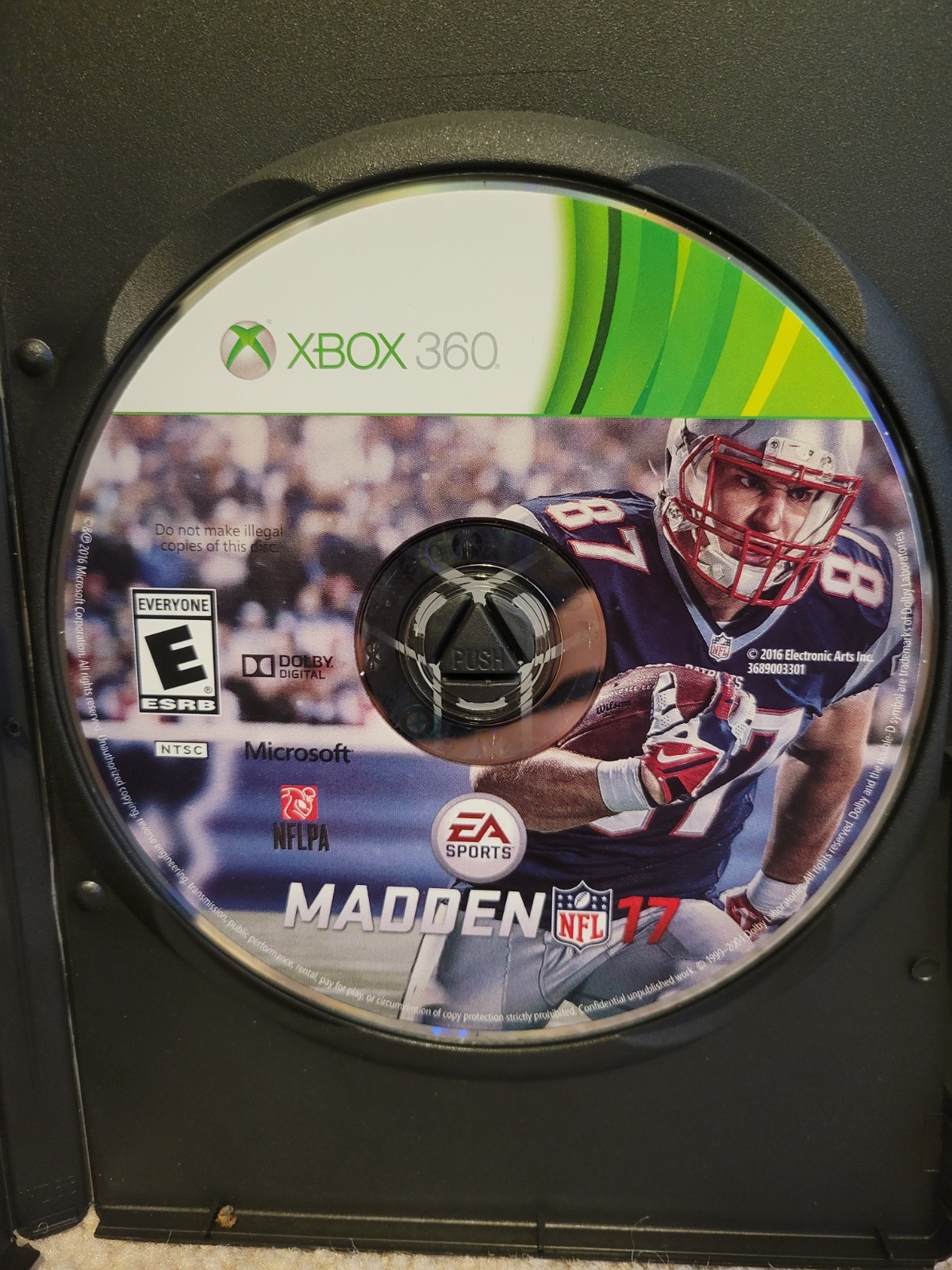 Madden NFL 17 (Microsoft Xbox 360, 2016) EA Sports Football Video Game Tested