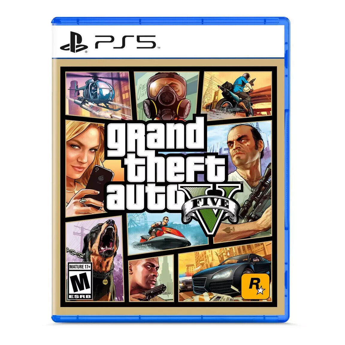 Grand Theft Auto V Standard Edition (Sony PlayStation 5, 2022)-brand new