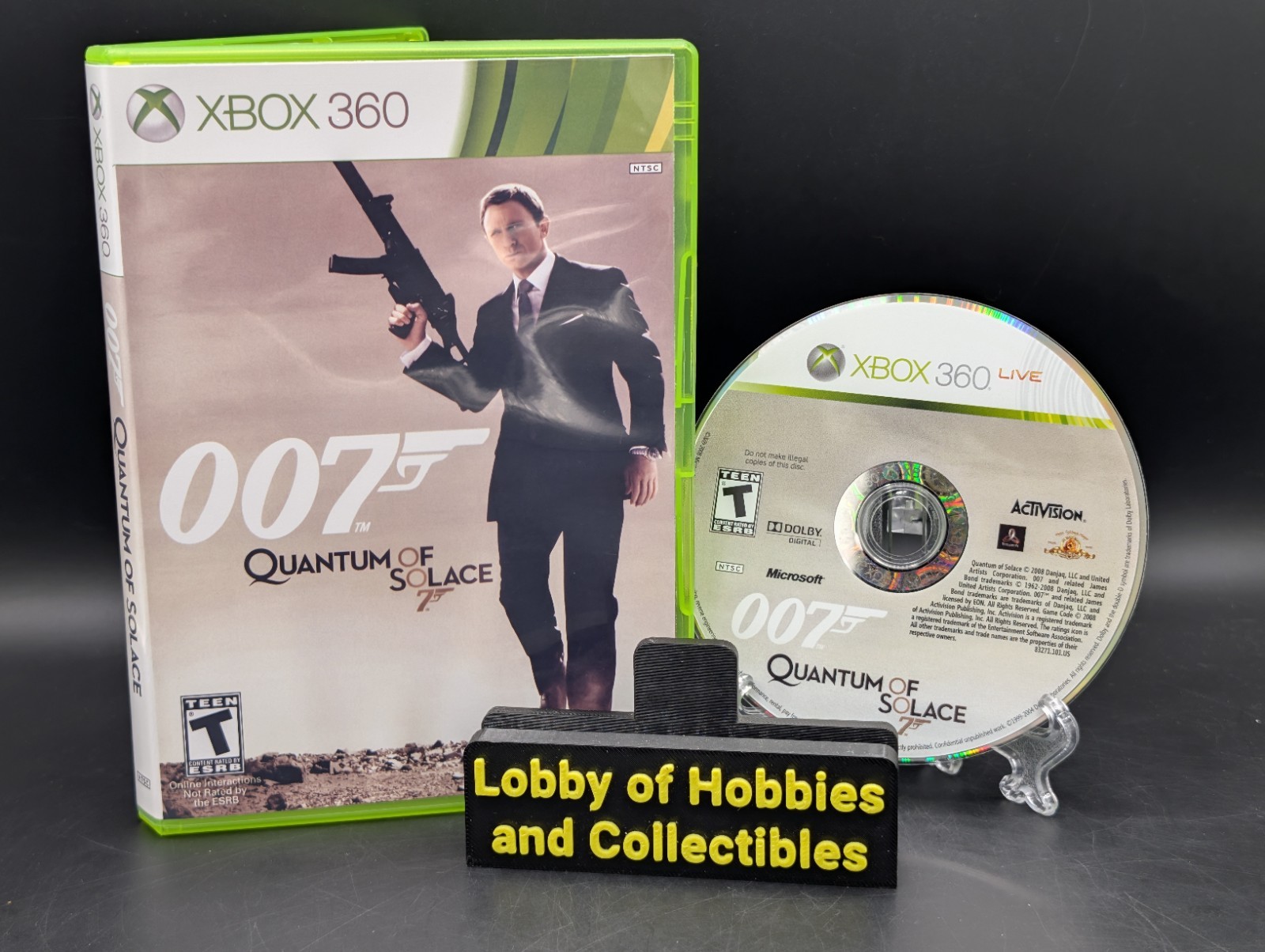James Bond 007:Quantum of Solace ( Xbox 360 ) VG Disc – Reprinted Cover – Tested