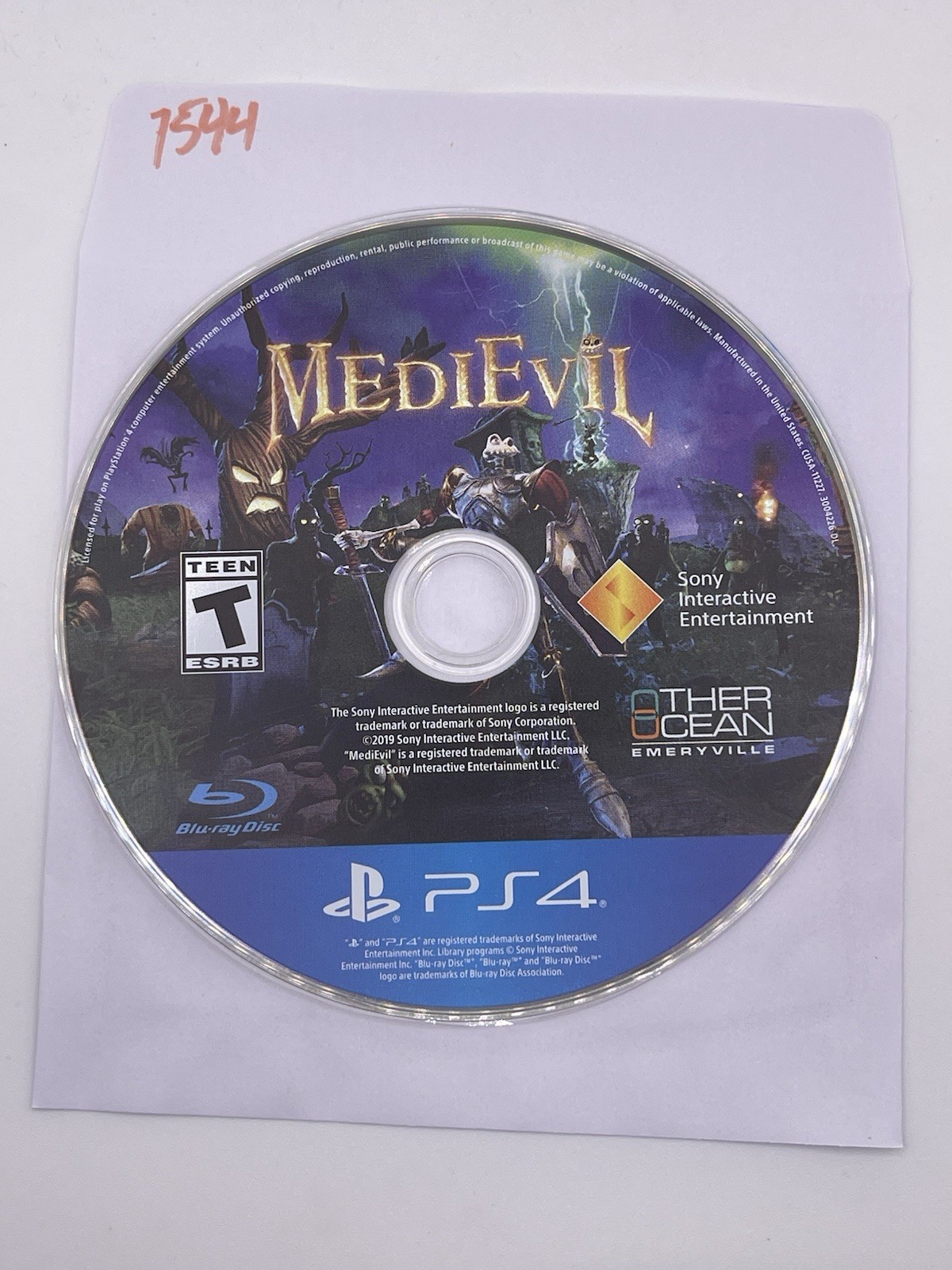 MediEvil; (Sony PlayStation 4, 2019) Disc Only 7544