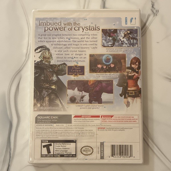 Square Enix Final Fantasy Crystal Chronicles Crystal Bearers Wii Co-Op T NTSC