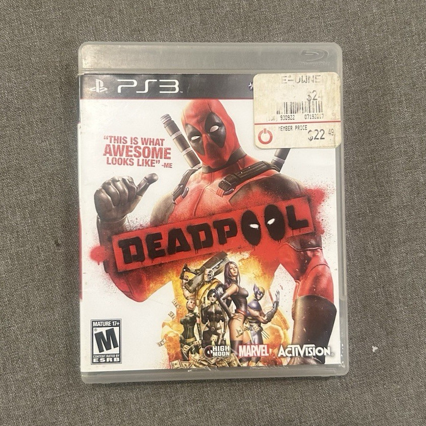 Activision Deadpool PS3 2013 M Rated NTSC-U/C w/ Case & Manual Included