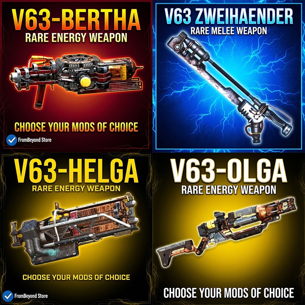 FALLOUT 76 [PC] ANY UNIQUE WEAPON YOU WANT + 4 LEGENDARY MODS