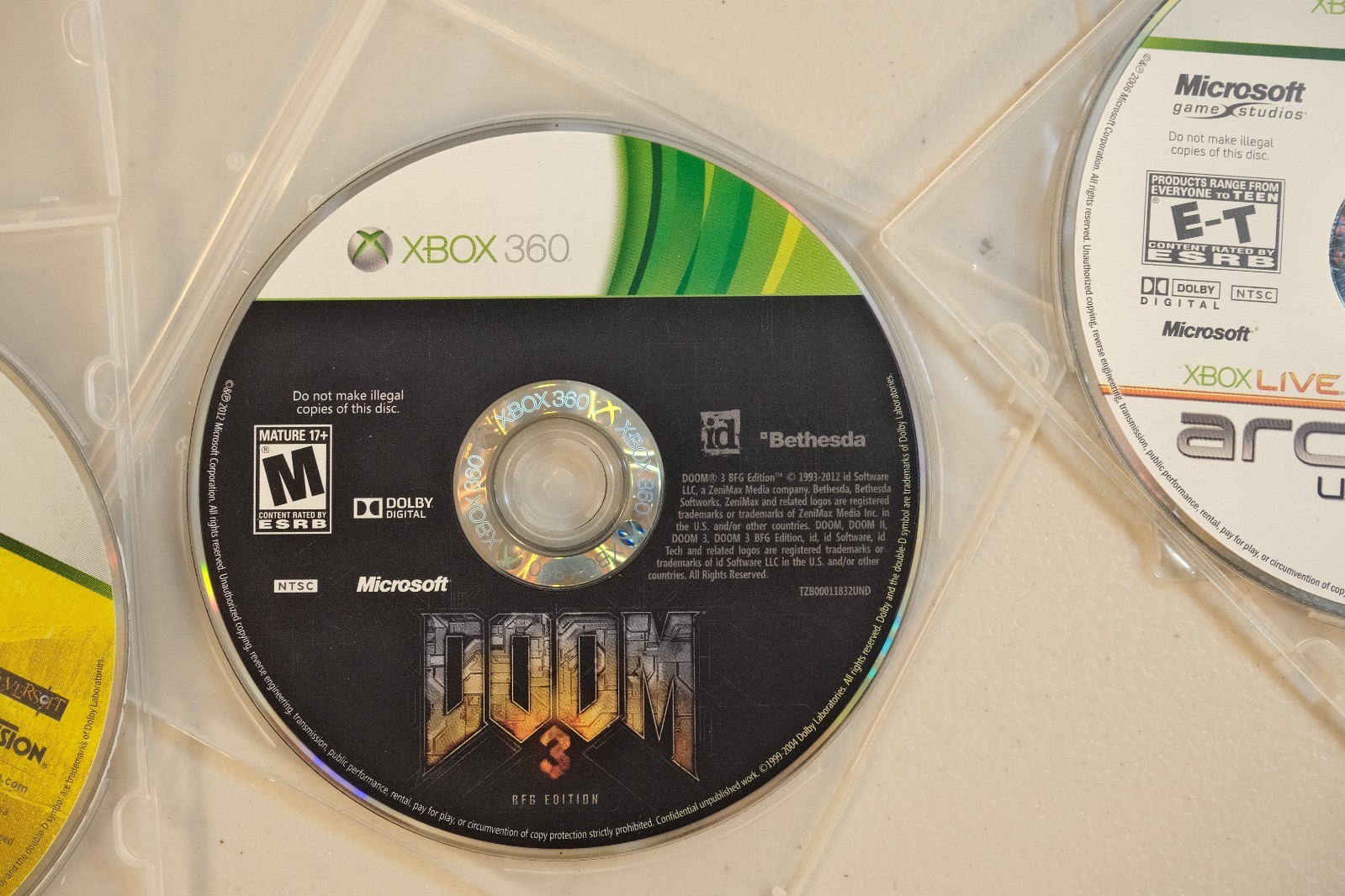 Doom 3 — BFG Edition (Microsoft Xbox 360, 2012) Disc ONLY