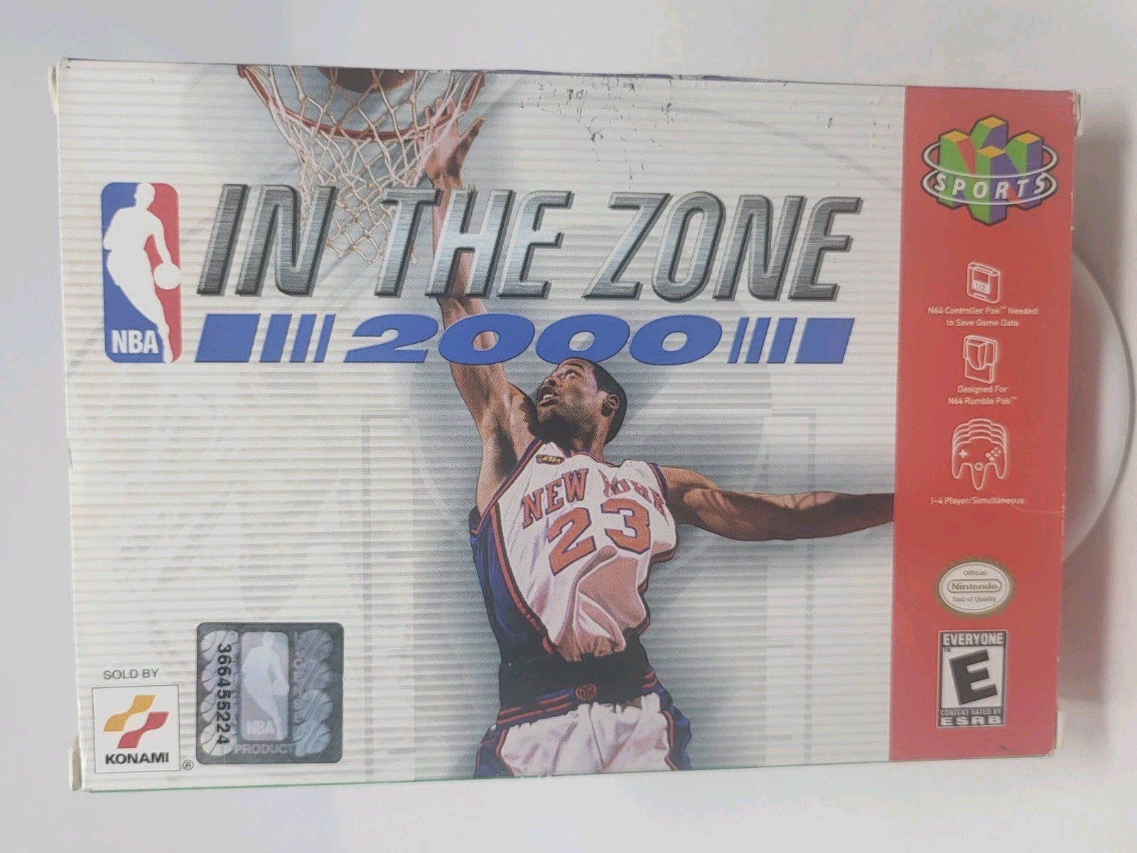 NBA in the Zone 2000 N64 – Authentic Complete In Box CIB – Reg Card Rare