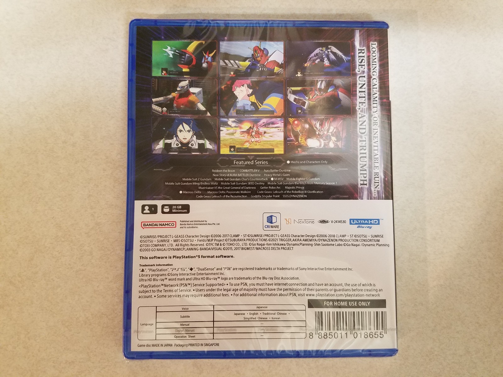 Super Robot Wars Y, PS5, Asian Ver. w/ English, US Seller