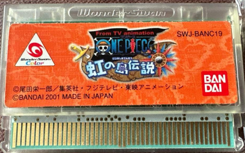 ONE PIECE Niji no Shima Densetsu WonderSwan Color Japan Used Cartridge Only