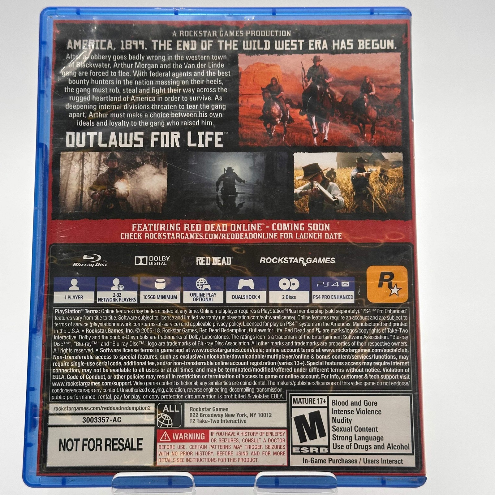 PlayStation 4 Red Dead Redemption 2 Video Game
