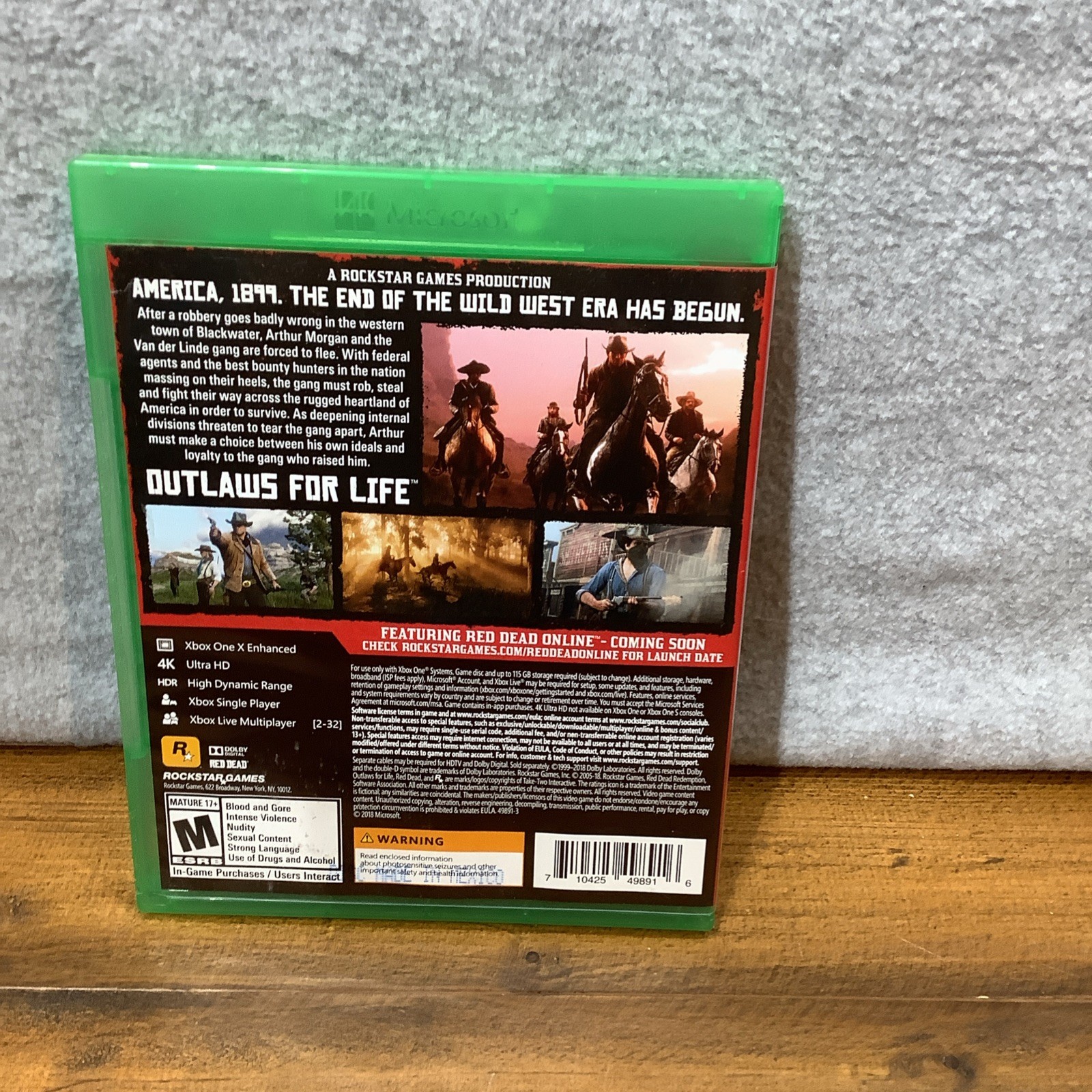 Red Dead Redemption 2 – Microsoft Xbox One With 2 Discs And Original Case Tested