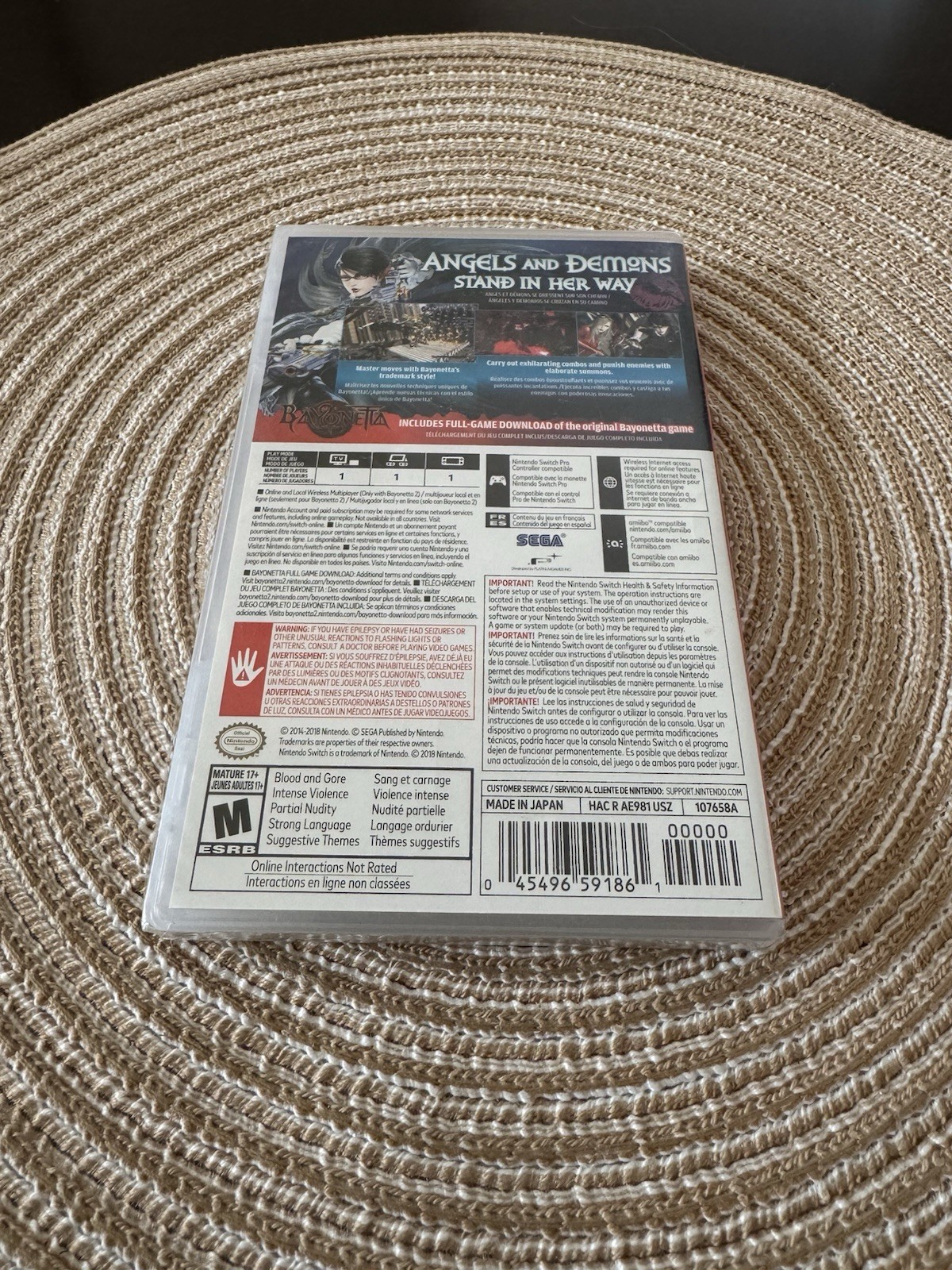 Bayonetta 2 w/ Bayonetta 1 Code (Nintendo Switch, 2018) Factory Sealed RARE 🔥