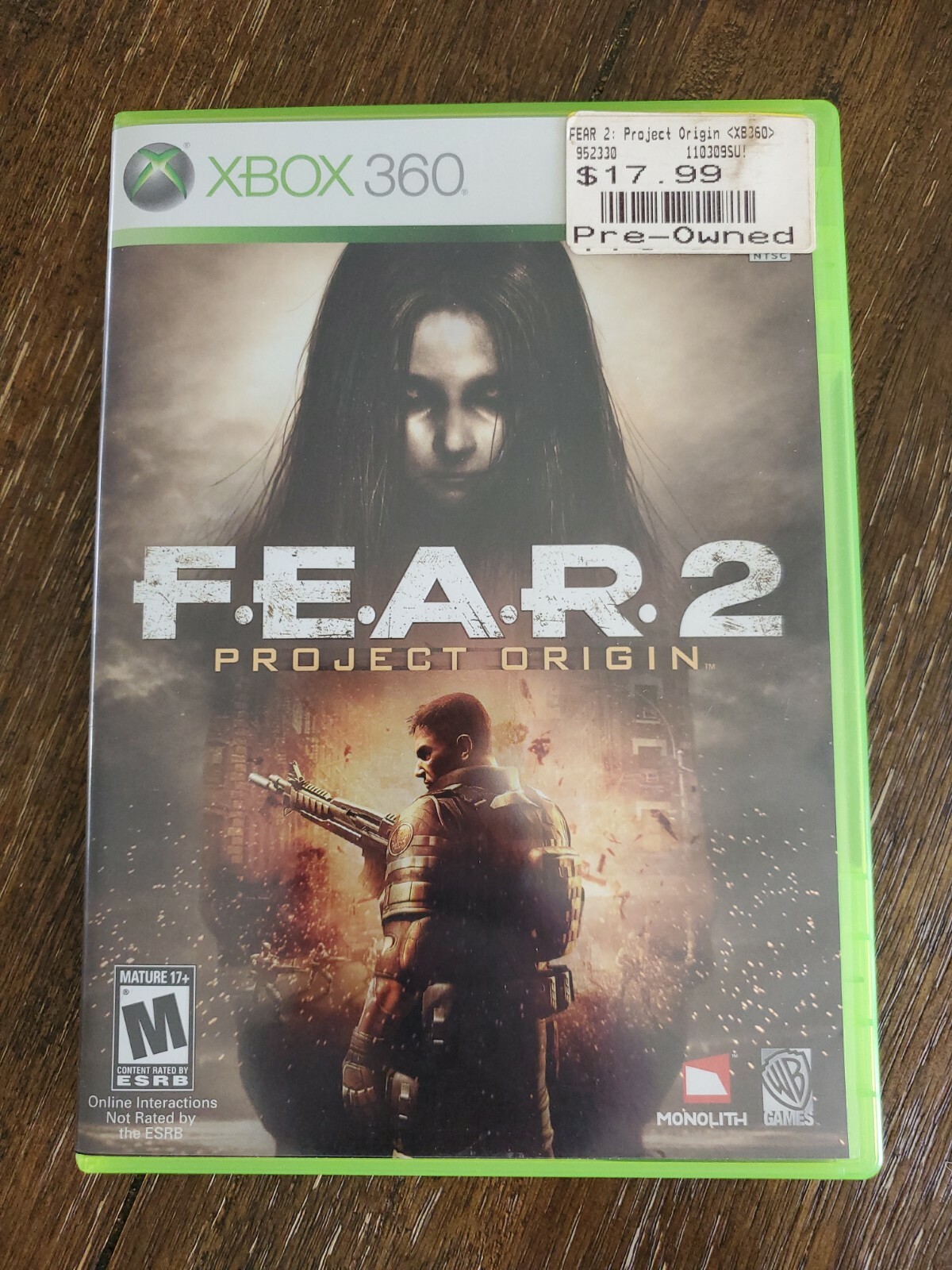 F.E.A.R. 2: Project Origin (Xbox 360) Tested – Working – CIB – With Box & Manual